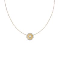 Necklace Annamaria Cammilli Woman in Yellow Gold Diamante 0.19 Ct GCO3830U - GCO3830U